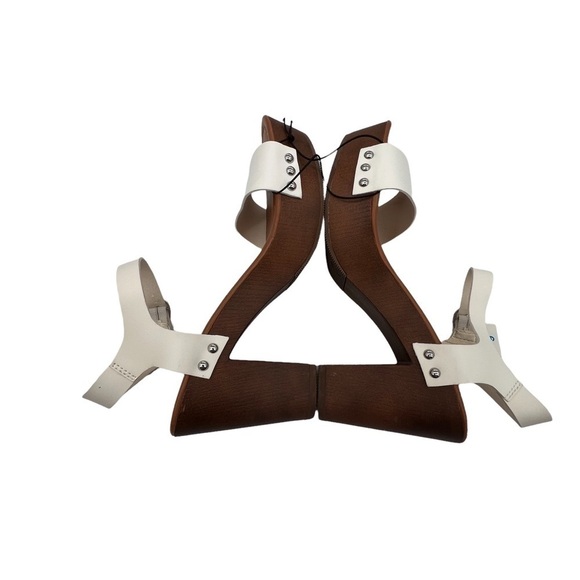 NWT Time And Tru White Platform Block Heel Sandals Size 9 Women's - Picture 5 of 9